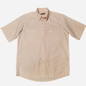 Classic Light Pink Short Sleeve Button Down Shirt